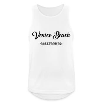 Venice Beach! Proverbes cadeau - Débardeur respirant Homme - blanc - Devant - Nick (188cm)