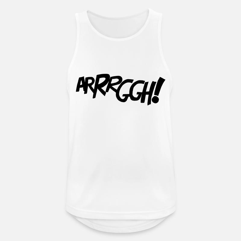 ARRRGGH! - Comic-Style - Männer Tank Top atmungsaktiv - Weiß