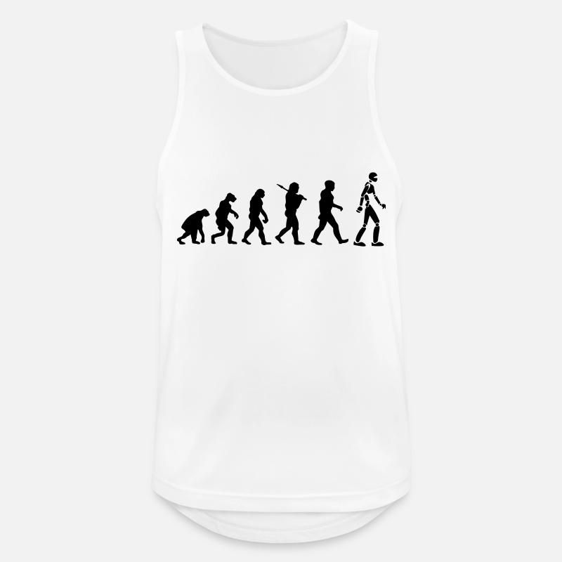 Robot Evolution - Men's Breathable Tank Top - white