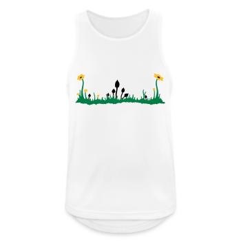 magic mushroom - Débardeur respirant Homme - blanc - Devant - Nick (188cm)