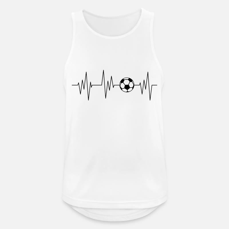 piłkarz - Tank top męski oddychający - biały