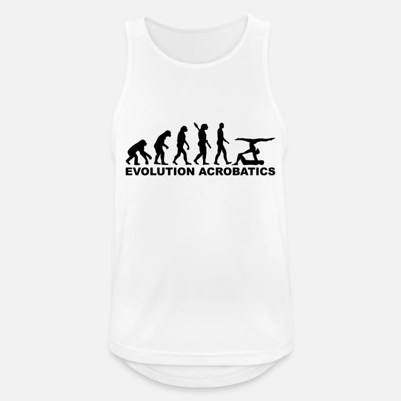 Evolution Acrobatics - Men's Breathable Tank Top - white