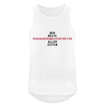 Versicherungsvertreter Versicherer Versicherung - Männer Tank Top atmungsaktiv - Weiß - Vorne - Nick (188cm)