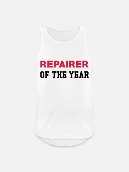 reparation / repair / repairer / DIY - Herre tanktop åndbar - hvid