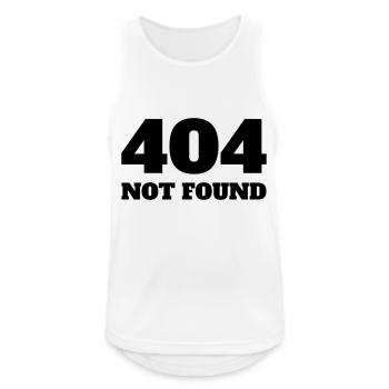Entwickler / Informatiker / Programmierer / - Männer Tank Top atmungsaktiv - Weiß - Vorne - Nick (188cm)