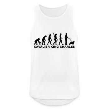 Cavalier King Charles - Männer Tank Top atmungsaktiv - Weiß - Vorne - Nick (188cm)