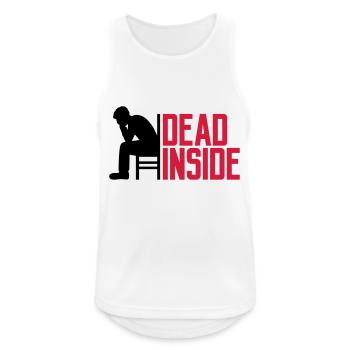 Depression Dead Inside - Men's Breathable Tank Top - white - Front - Nick (188cm)