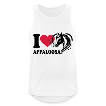 I love horse Appaloosa - Men's Breathable Tank Top - white - Front - Nick (188cm)