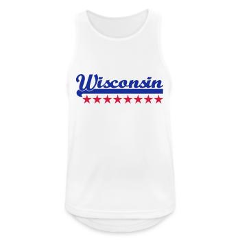 Wisconsin - Débardeur respirant Homme - blanc - Devant - Nick (188cm)