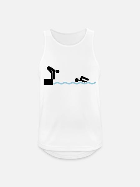 schwimmen Staffel - Men's Breathable Tank Top - white