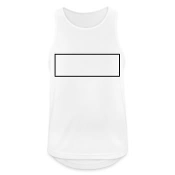 Rahmen - Männer Tank Top atmungsaktiv - Weiß - Vorne - Nick (188cm)