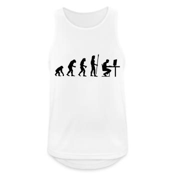 evolution_pc_gamer2 - Débardeur respirant Homme - blanc - Devant - Nick (188cm)