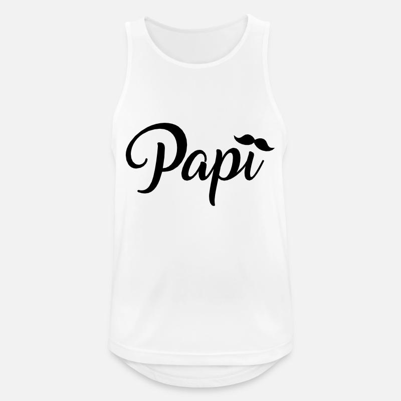papi - Men's Breathable Tank Top - white