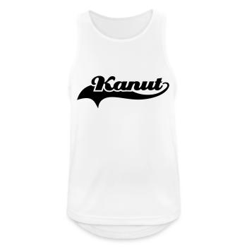 Kanut Schweif - Männer Tank Top atmungsaktiv - Weiß - Vorne - Nick (188cm)