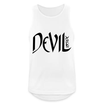 Diable diable à l'intérieur horreur t-shirt - Débardeur respirant Homme - blanc - Devant - Nick (188cm)