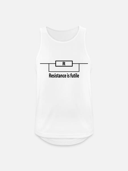 resistance is futile - Men's Breathable Tank Top - white