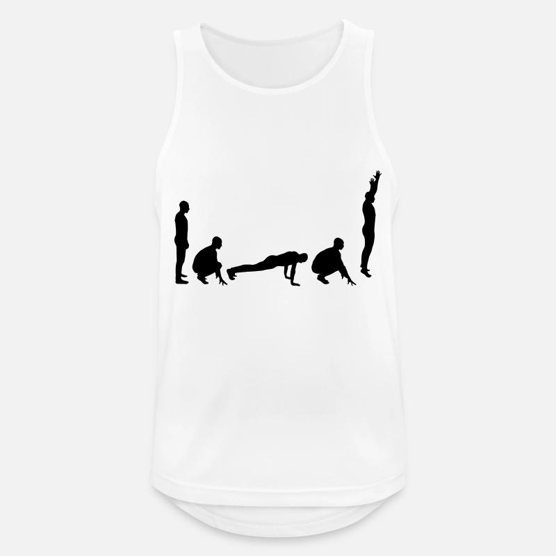 Evolution - Burpee - Men's Breathable Tank Top - white