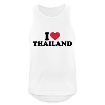 Thailand - Männer Tank Top atmungsaktiv - Weiß - Vorne - Nick (188cm)