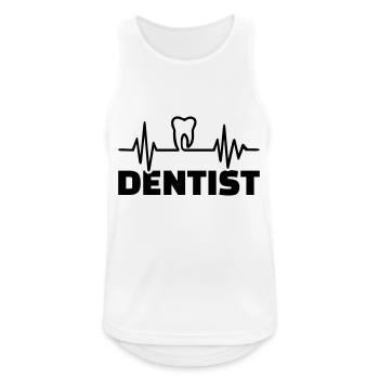 Dentiste - Débardeur respirant Homme - blanc - Devant - Nick (188cm)