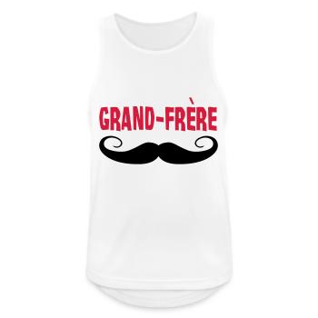 Grand Frère - Débardeur respirant Homme - blanc - Devant - Nick (188cm)