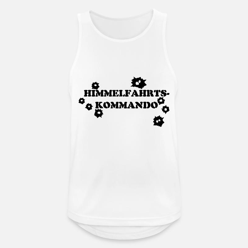 HIMMELFAHRTSKOMMANDO - Männer Tank Top atmungsaktiv - Weiß