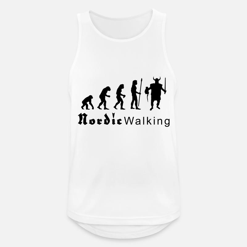 evolution_nordicwalking1 - Men's Breathable Tank Top - white