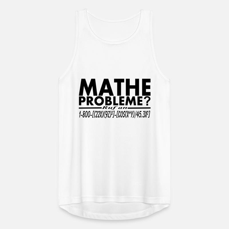 Problèmes de maths? Conception du numéro Hotline Débardeur respirant Homme