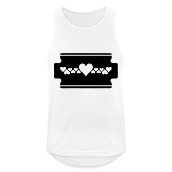 razorblade - Men's Breathable Tank Top - white - Front - Nick (188cm)