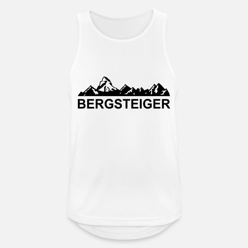 bergsteiger - Männer Tank Top atmungsaktiv - Weiß