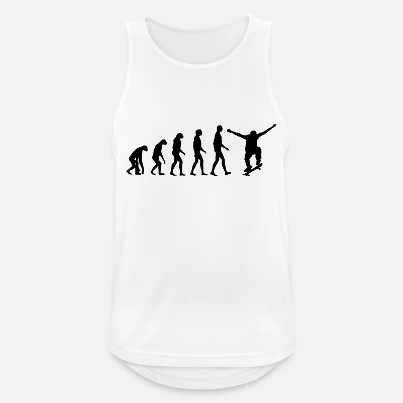 skate evolution - Men's Breathable Tank Top - white