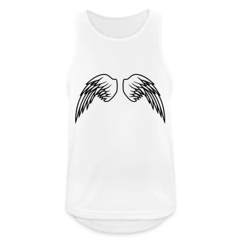 Angel Wings Design - Männer Tank Top atmungsaktiv - Weiß - Vorne - Nick (188cm)
