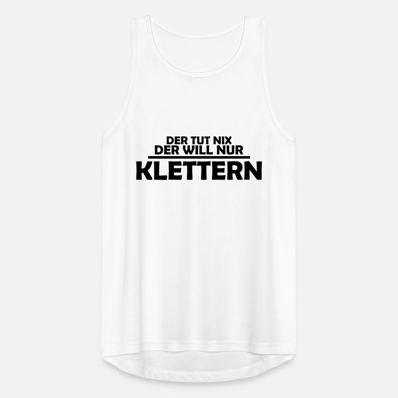 der tut nix der will nur klettern Männer Tank Top atmungsaktiv