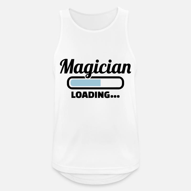 Zauberer - Männer Tank Top atmungsaktiv - Weiß