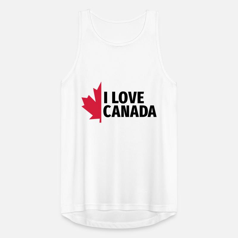 J'aime le Canada Maple Leaf Canada Vancouver Ottawa Débardeur respirant Homme