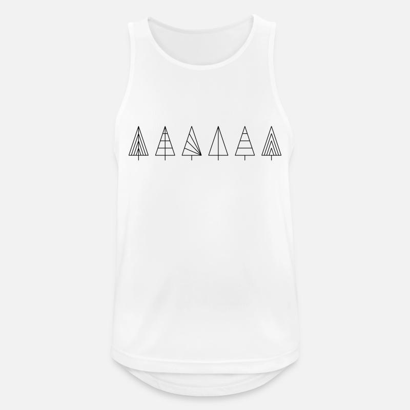abstrakte Weihnachtsbäume - Männer Tank Top atmungsaktiv - Weiß