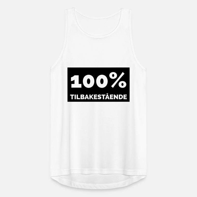 100% backward Men's Breathable Tank Top