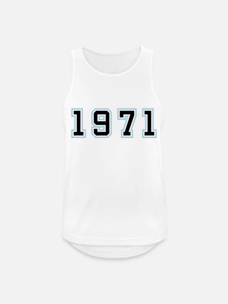 1971 Year Birthday - Men's Breathable Tank Top - white
