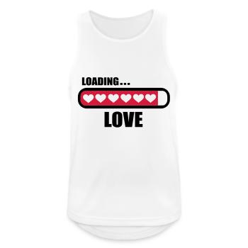 Amour loading - Débardeur respirant Homme - blanc - Devant - Nick (188cm)