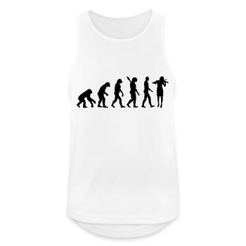 Evolution Violin Fiddle - Men's Breathable Tank Top - white - Front - Nick (188cm)