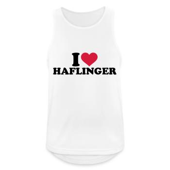 I love Haflinger - Débardeur respirant Homme - blanc - Devant - Nick (188cm)