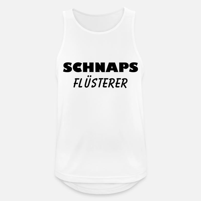 Schnaps Flüsterer - Männer Tank Top atmungsaktiv - Weiß