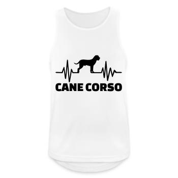 Cane Corso - Débardeur respirant Homme - blanc - Devant - Nick (188cm)