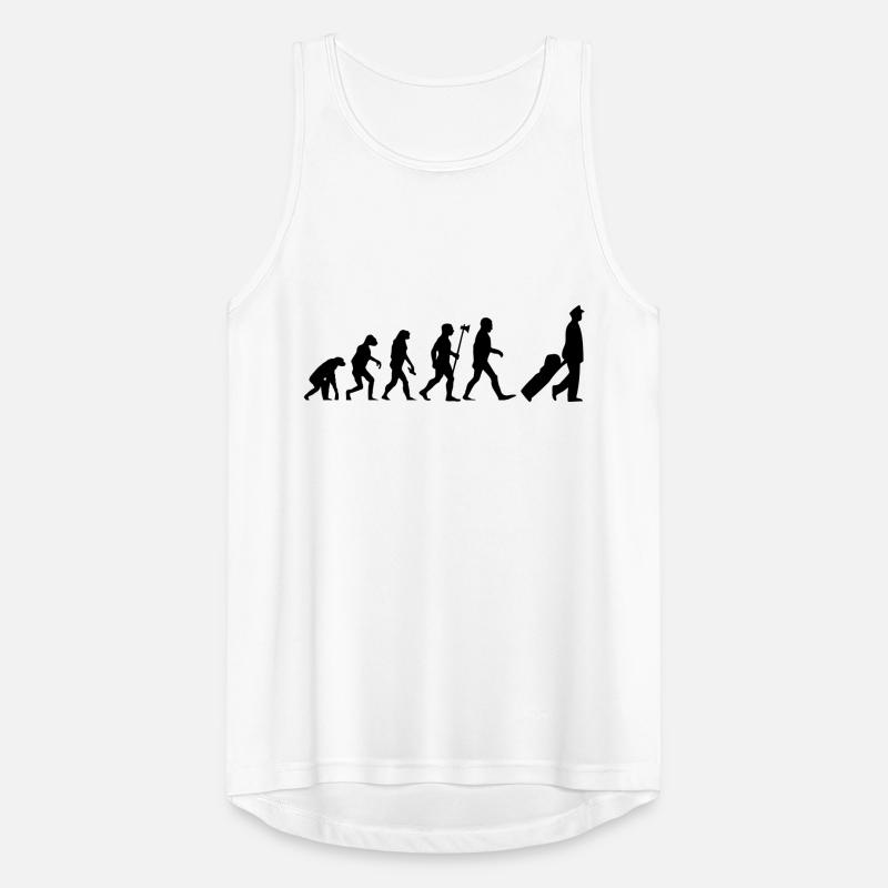 evolution pilot Flugzeug Pilot Flieger Männer Tank Top atmungsaktiv