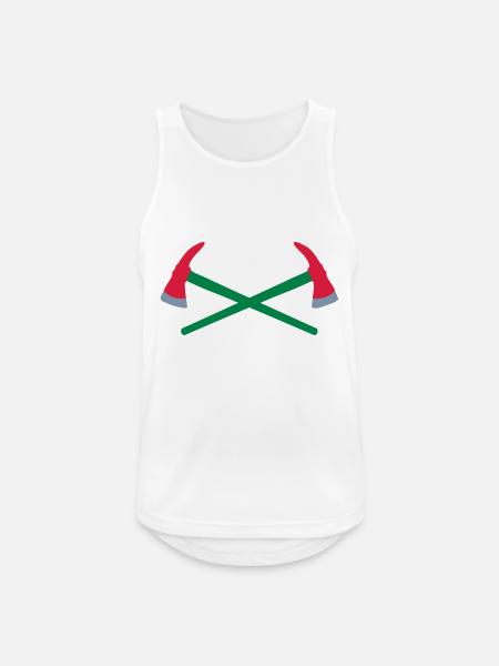 fire fighter - Men's Breathable Tank Top - white