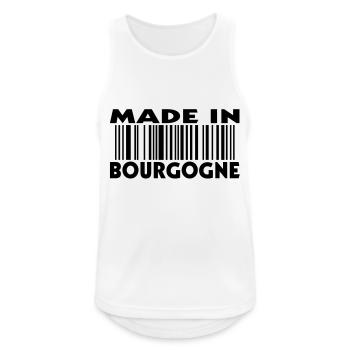 made in BOURGOGNE (1c) - Débardeur respirant Homme - blanc - Devant - Nick (188cm)