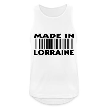 made in LORRAINE (1c) - Débardeur respirant Homme - blanc - Devant - Nick (188cm)