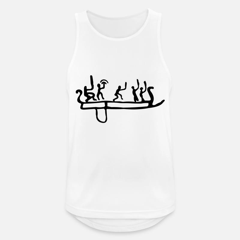 Wikinger - Männer Tank Top atmungsaktiv - Weiß