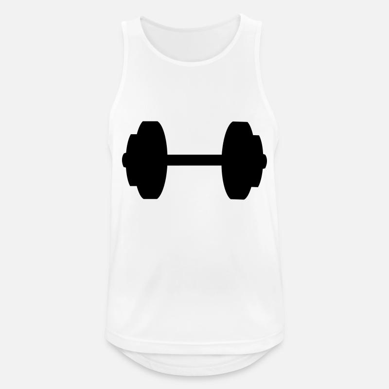 exercise, exercise, exercise, exercise, exercise, - Men's Breathable Tank Top - white