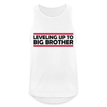 Leveling up big brother - Men's Breathable Tank Top - white - Front - Nick (188cm)
