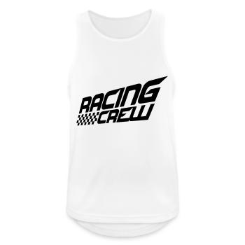 Racing Crew Cool Team Saying Love Racing Car Driving - Men's Breathable Tank Top - white - Front - Nick (188cm)